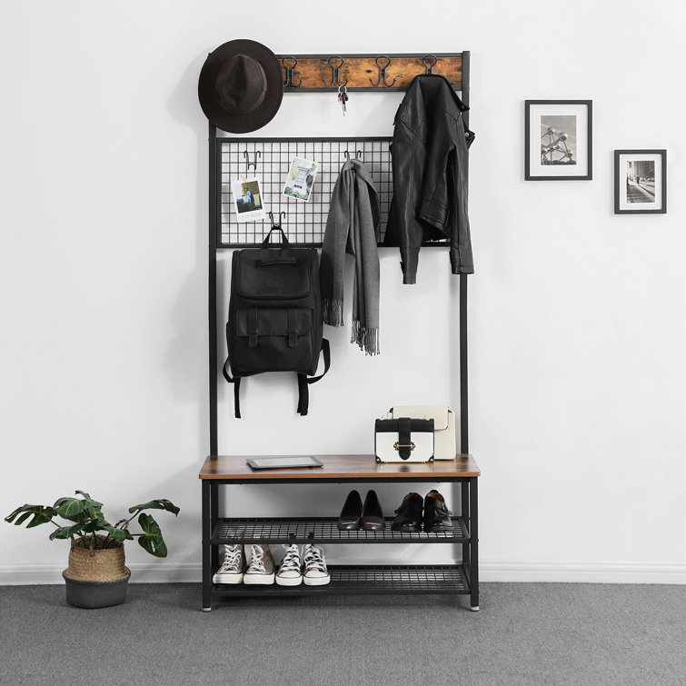 Mistana™ Jed Hall Tree with Bench and Shoe Storage & Reviews Wayfair